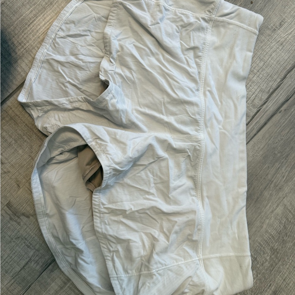 lululemon athletica white athletic shorts